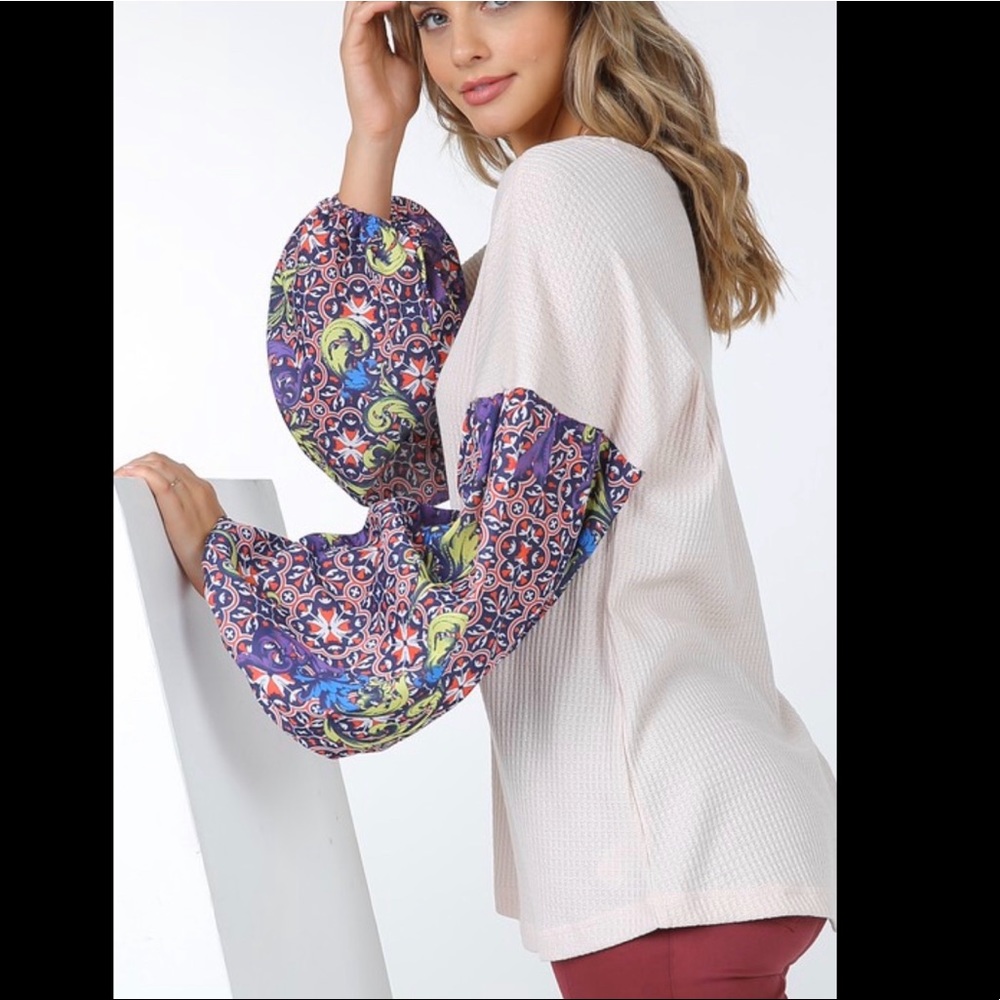 Waffle Knit Top
